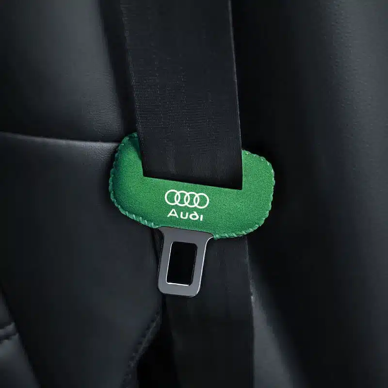Audi Seat Belt Buckle Cover — Set of 2 4 Audi Seat Belt Buckle Cover-Green