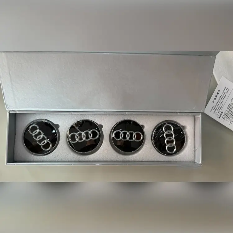 LED Floating Center Caps for Audi A4 A5 A6 A7 A8 Q3 Q5 Q7 Q8 TT 3 audi-floating-center-caps-4pcs in one package