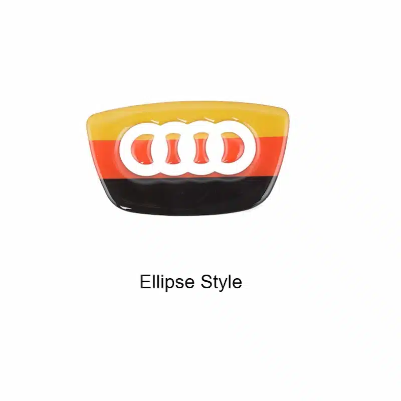 Audi German flag Steering Wheel Sticker