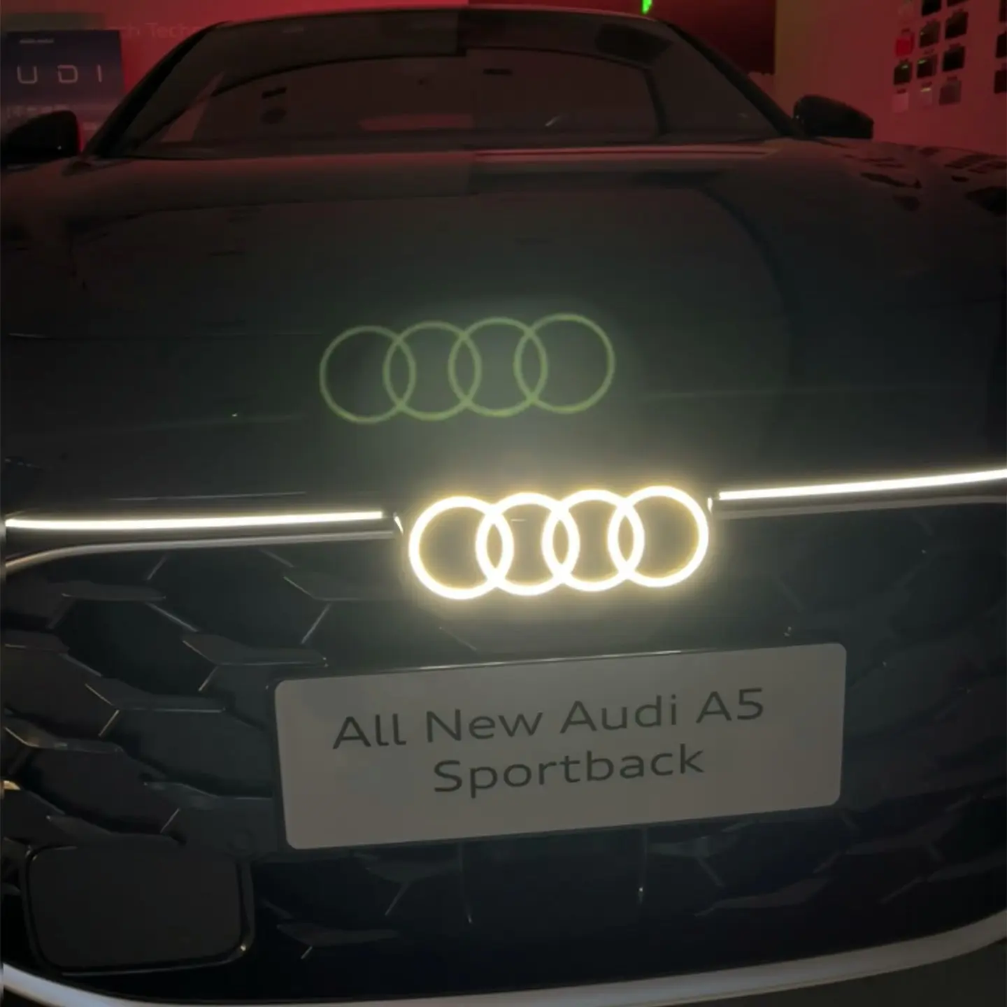 LED Light Up Emblem For Audi A5, S5 & RS5(2008-2024) 1 Dynamic Audi A5 LED Emblem
