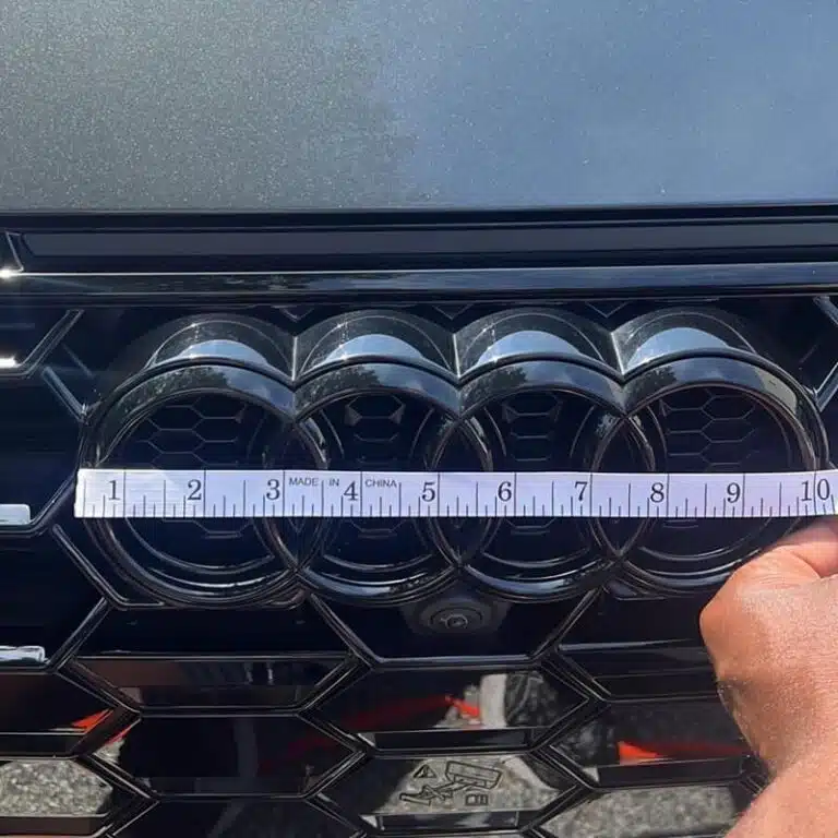 Audi Light Up Emblem Installation Guide — How to Fit an LED Badge 3 audi badge length measurement