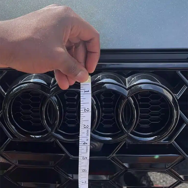 Audi Light Up Emblem Installation Guide — How to Fit an LED Badge 4 audi badge width measurement