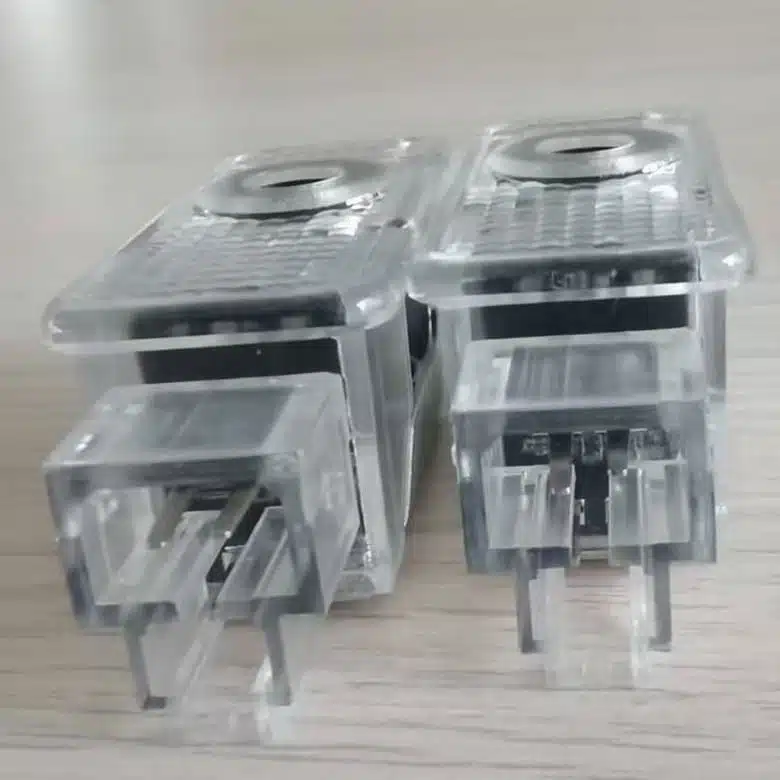 How to Install Audi Door Lights (Step-by-Step Guide) 2 Audi Door lights with both small and large socket