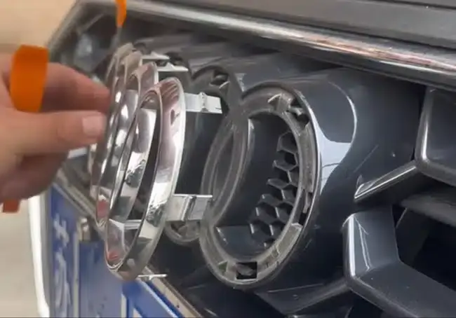 Audi Light Up Emblem Installation Guide — How to Fit an LED Badge 6 Remove the Audi Factory OEM Grille Badge