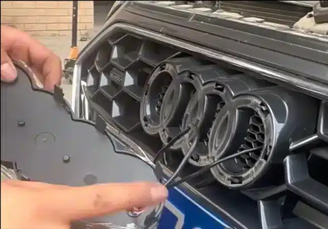 Audi Light Up Emblem Installation Guide — How to Fit an LED Badge 9 Route the Wiring